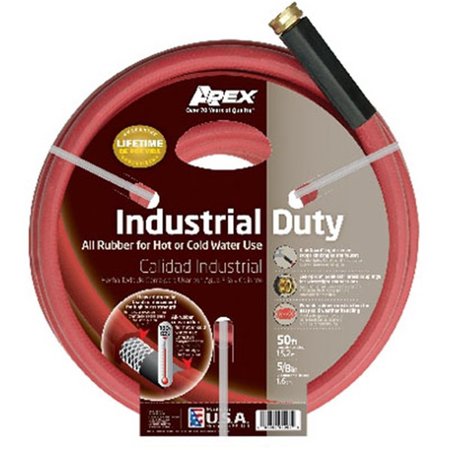 APEX 8695-50 0.63 in. x 50 ft. Red Industrial Rubber Hose AP576876